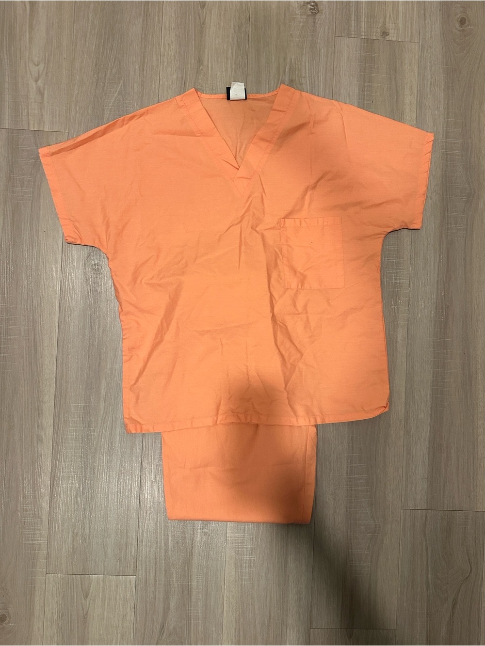 Source Unknown Women's Orange V-Neck Short Sleeve Tee